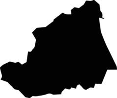 Shinyalu Kenya silhouette map vector