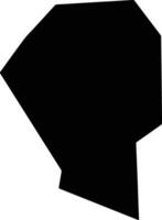 Shipingxian China silhouette map vector