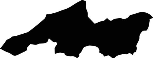 Shirin Tagab Afghanistan silhouette map vector