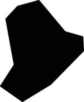 Shixingxian China silhouette map vector
