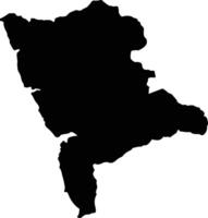 Shizi Taiwan silhouette map vector