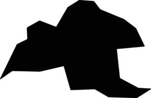 Shongpanxian China silhouette map vector