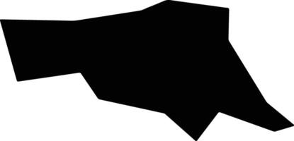 Shulanshi China silhouette map vector