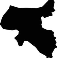 Shuro obod District Tajikistan silhouette map vector