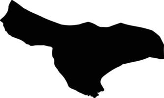 Si Chiang Mai Thailand silhouette map vector
