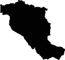 Si Maha Phot Thailand silhouette map vector