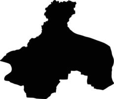 Si Narong Thailand silhouette map vector