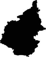 Si Prachan Thailand silhouette map vector
