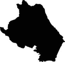 Si Wilai Thailand silhouette map vector