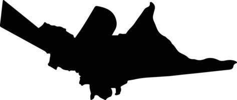 Siak Indonesia silhouette map vector