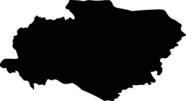 Siddharthnagar India silhouette map vector