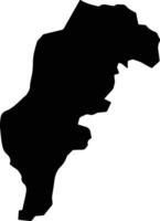 Sigowet Soin Kenya silhouette map vector
