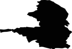 Siguldas pag Latvia silhouette map vector