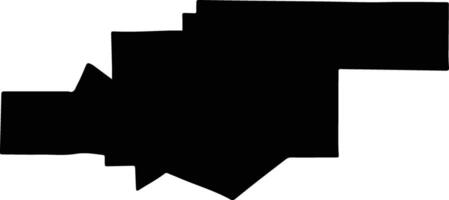 SILISTEA CRUCII Romania silhouette map vector