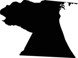 Silva Venezuela silhouette map vector