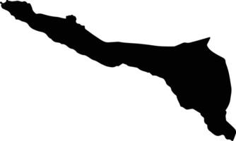 Sima Comoros silhouette map vector