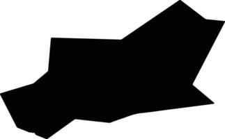 Simitli Bulgaria silhouette map vector