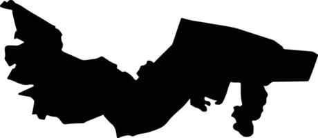 Simojovel Mexico silhouette map vector