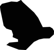 Simorgh Iran silhouette map vector