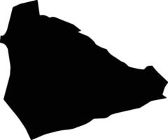 Sincik Turkey silhouette map vector