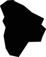 Sinja Sudan silhouette map vector
