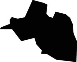 Sinkat Sudan silhouette map vector