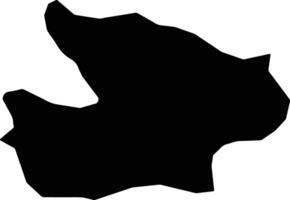 Sinphyong North Korea silhouette map vector