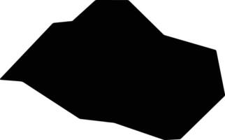 Sirba Sudan silhouette map vector