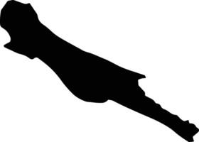 Sirvan Iran silhouette map vector