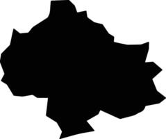 Sissach Switzerland silhouette map vector