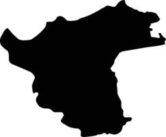 Sivrihisar Turkey silhouette map vector
