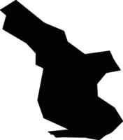 Skardu Pakistan silhouette map vector