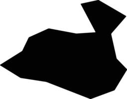 Skarinou Cyprus silhouette map vector