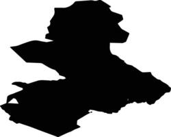 Skien nor Norway silhouette map vector