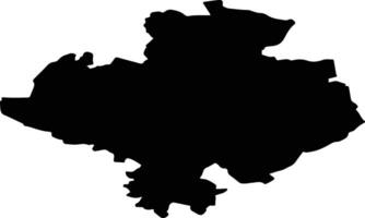 Skujenes pag Latvia silhouette map vector