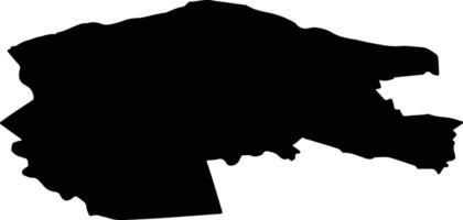 Sluis Netherlands silhouette map vector
