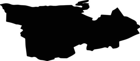 Smiltenes pag Latvia silhouette map vector
