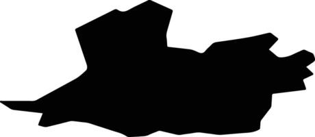 Smiltene Latvia silhouette map vector