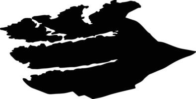 Snillfjord nor Norway silhouette map vector