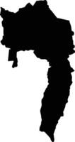 Soacha Colombia silhouette map vector