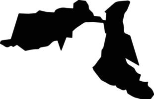 Sobral Brazil silhouette map vector