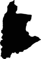 Soeng Sang Thailand silhouette map vector