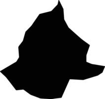 Sohung North Korea silhouette map vector
