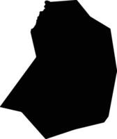 Solukhumbu Nepal silhouette map vector