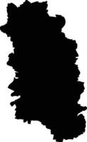 Somerset Australia silhouette map vector