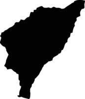 Somondoco Colombia silhouette map vector
