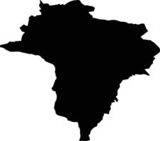 SONA Romania silhouette map vector