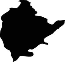 Sorgun Turkey silhouette map vector