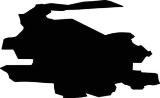Sorokinsky District Russia silhouette map vector