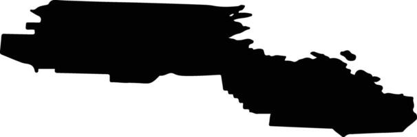 Sorokka District Russia silhouette map vector